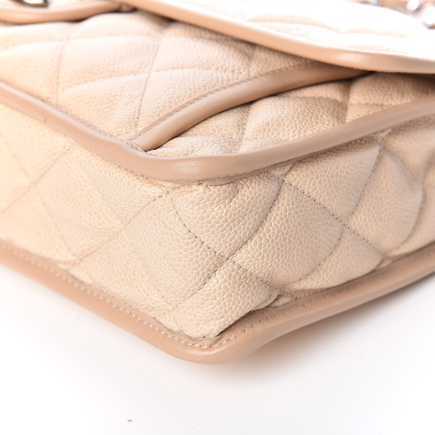 Chanel Caviar Quilted Large French Riviera Flap Beige 6 of 18
