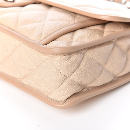 Chanel Caviar Quilted Large French Riviera Flap Beige 6 of 18