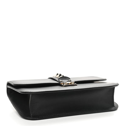 Valentino Garavani Vitello Medium Glam Lock Rockstud Flap Black 4 of 8
