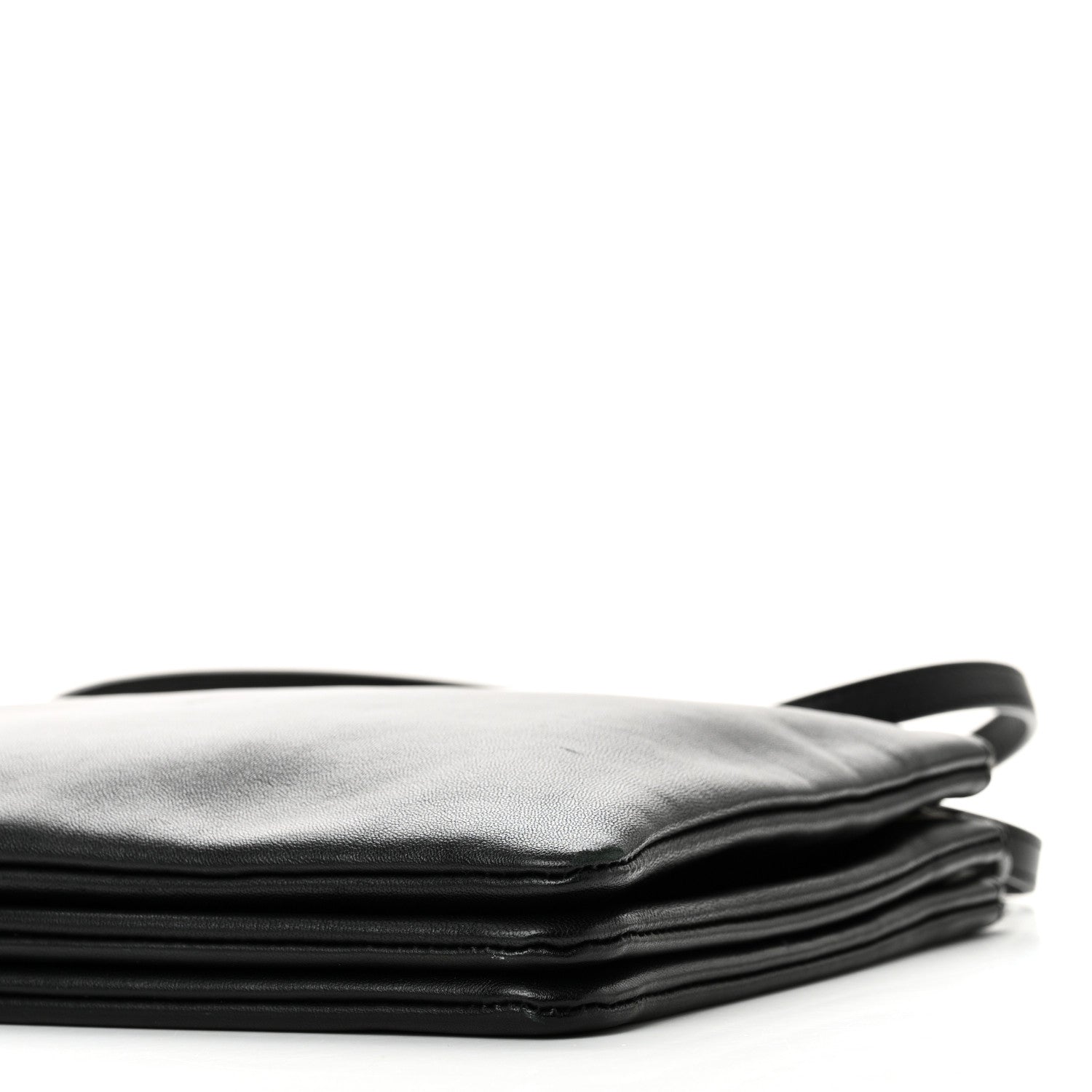 Celine Lambskin Large Trio Crossbody Bag Black 10 of 10