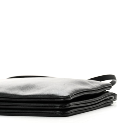 Celine Lambskin Large Trio Crossbody Bag Black 10 of 10
