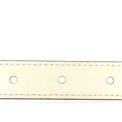 Gucci Calfskin Double G 20mm Belt  95 38 Mystic White 4 of 5