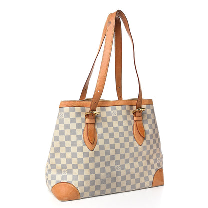 Louis Vuitton Damier Azur Hampstead MM 2 of 17