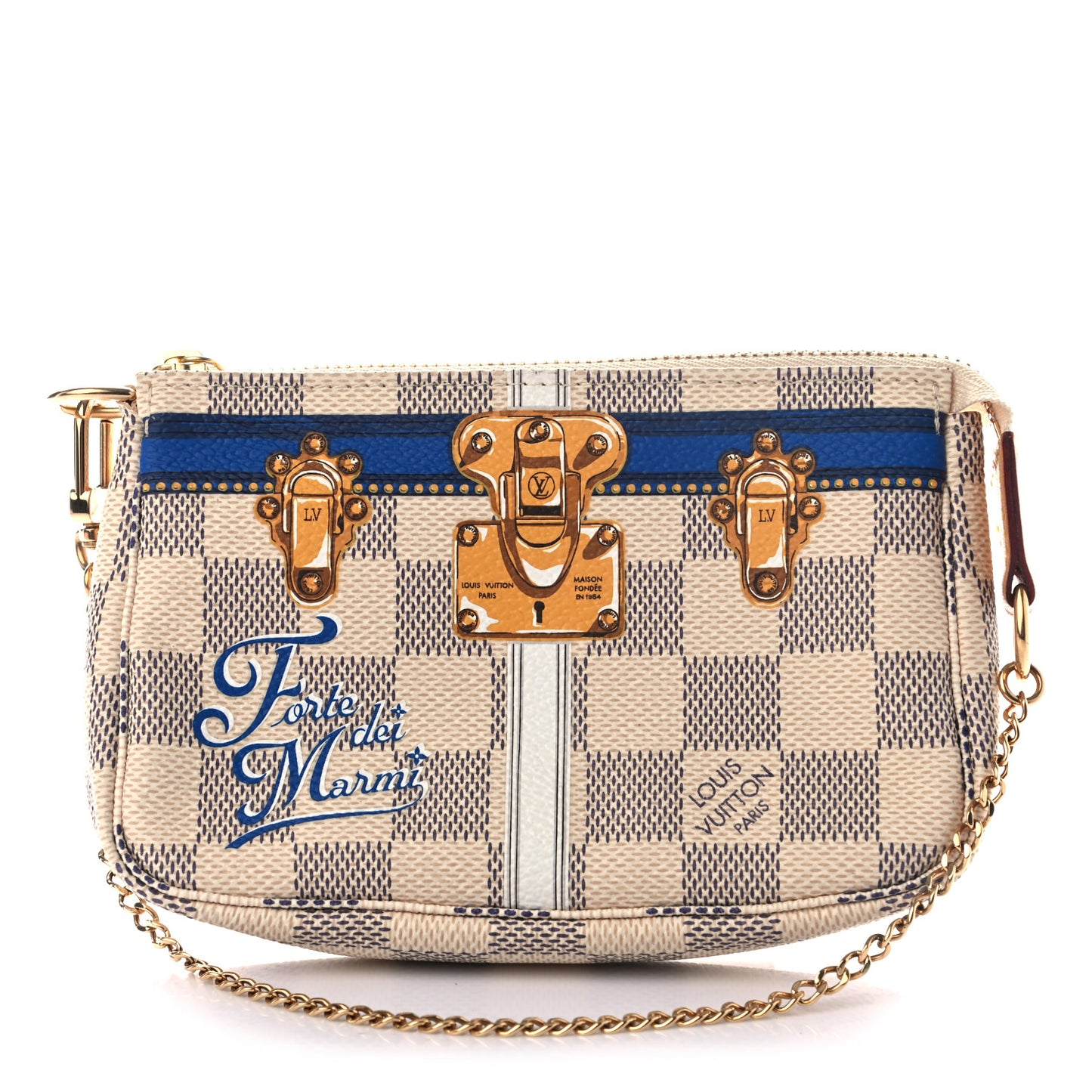 Damier Azur Summer Trunks Forte Dei Marmi Mini Pochette Accessories