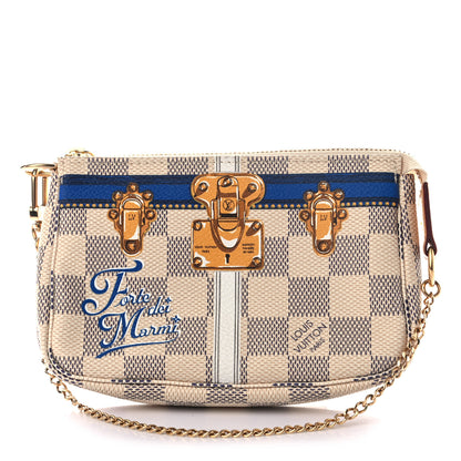 Louis Vuitton Damier Azur Summer Trunks Forte Dei Marmi Mini Pochette Accessories 1 of 6