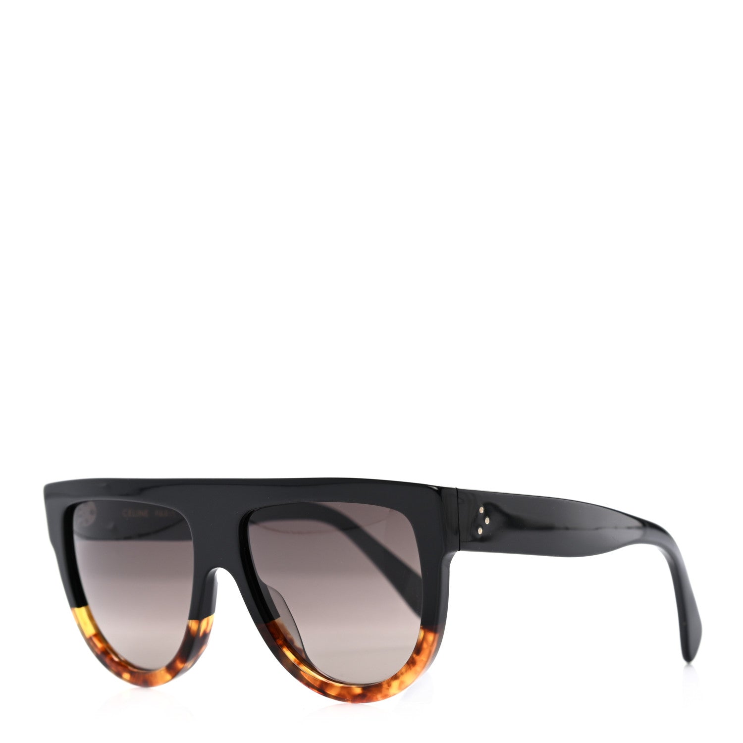 Chloe CELINE Shadow Sunglasses CL4001IN Black Havana 1 of 6