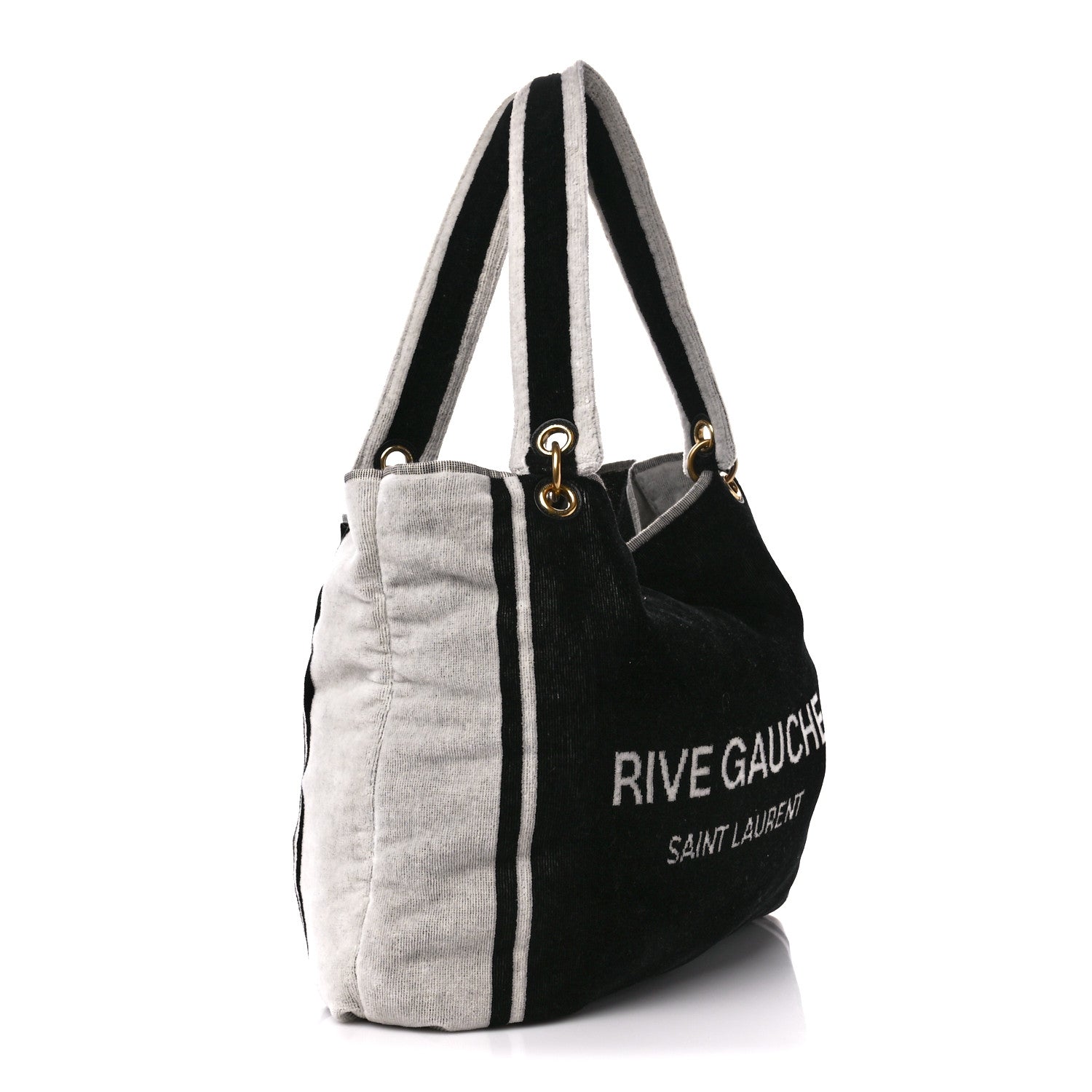 Saint Laurent Terrycloth Rive Gauche Beach Bag 2 of 12