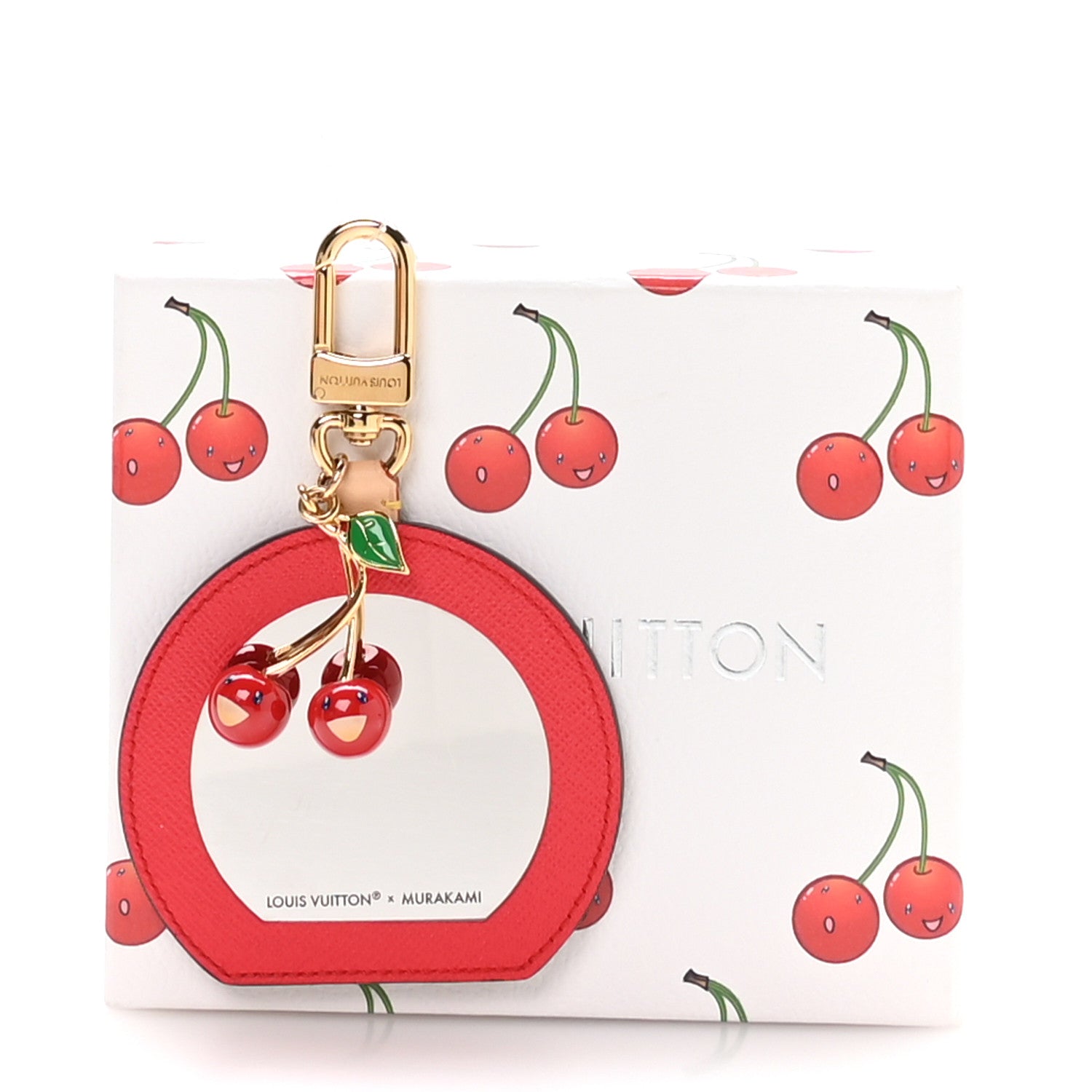 Louis Vuitton LV X TM Monogram Cerises Mini Mirror Bag Charm 4 of 4