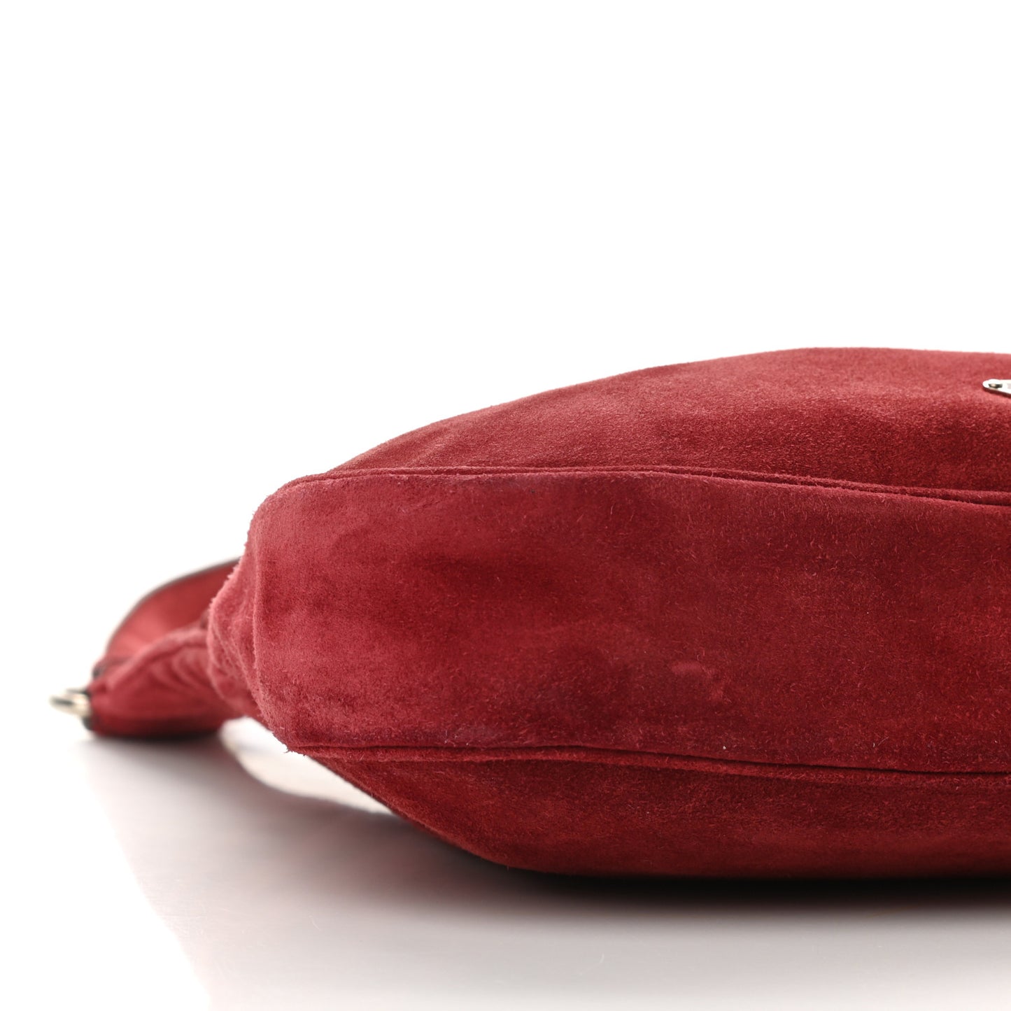 Suede Hobo Cerise