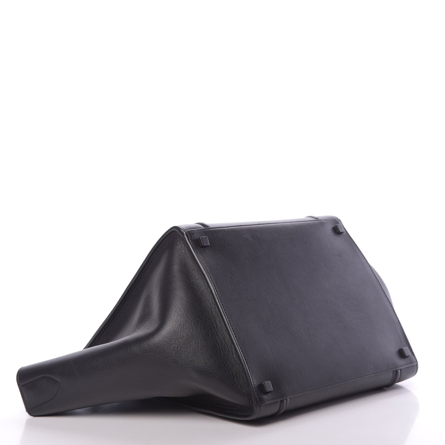 Supple Calfskin Medium Phantom Luggage Black