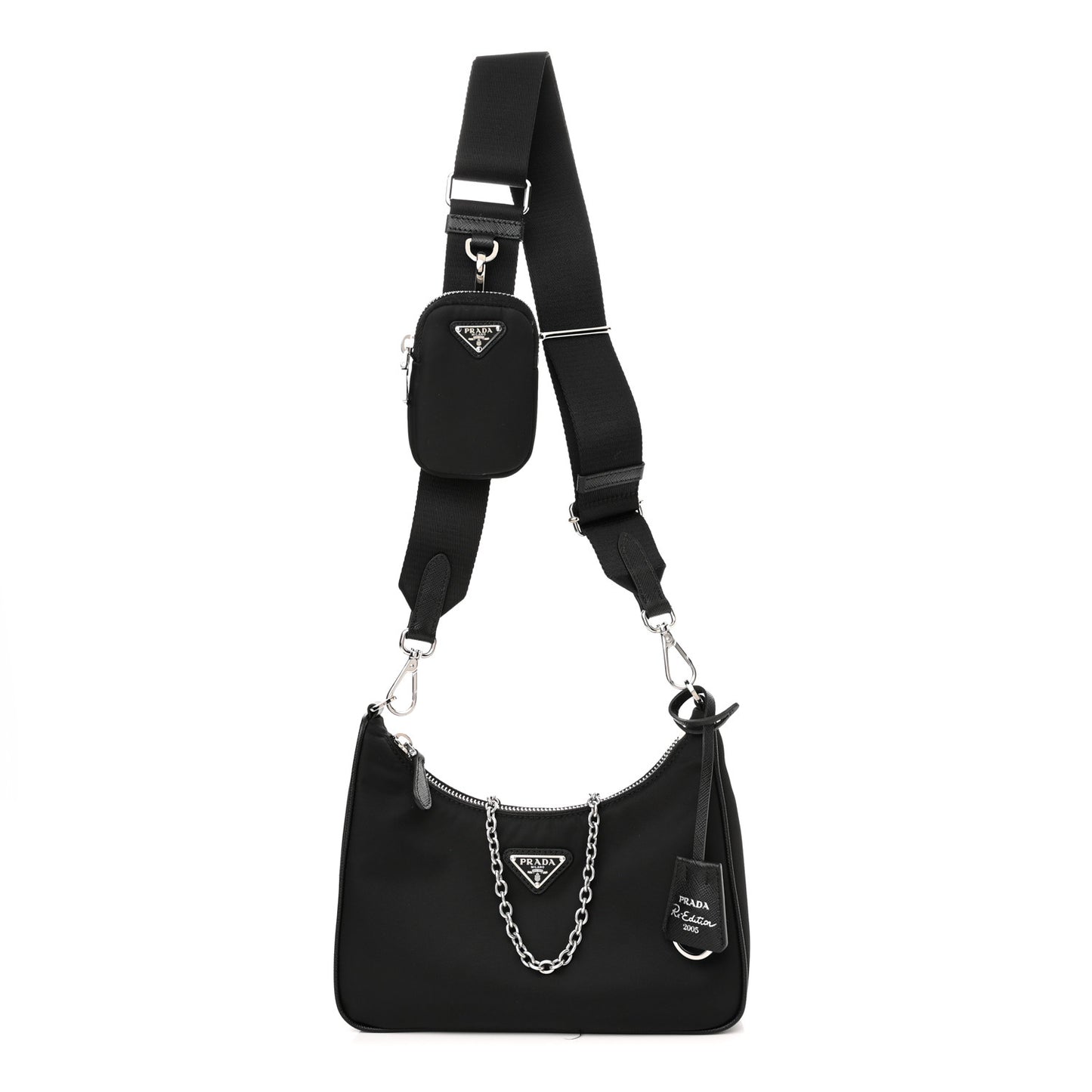 Nylon Re-Edition 2005 Shoulder Bag Black