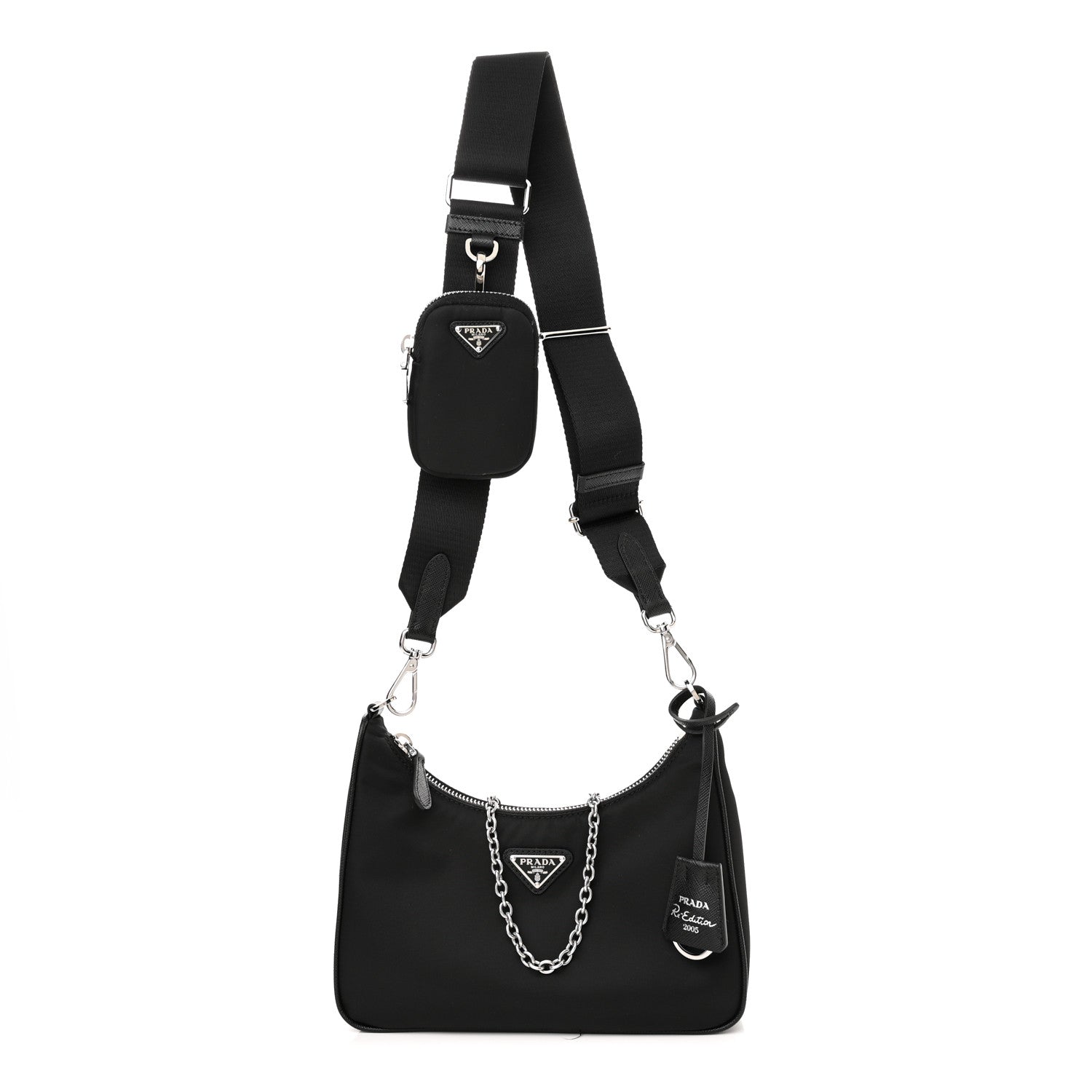 Prada Nylon Re-Edition 2005 Shoulder Bag Black 1 of 11