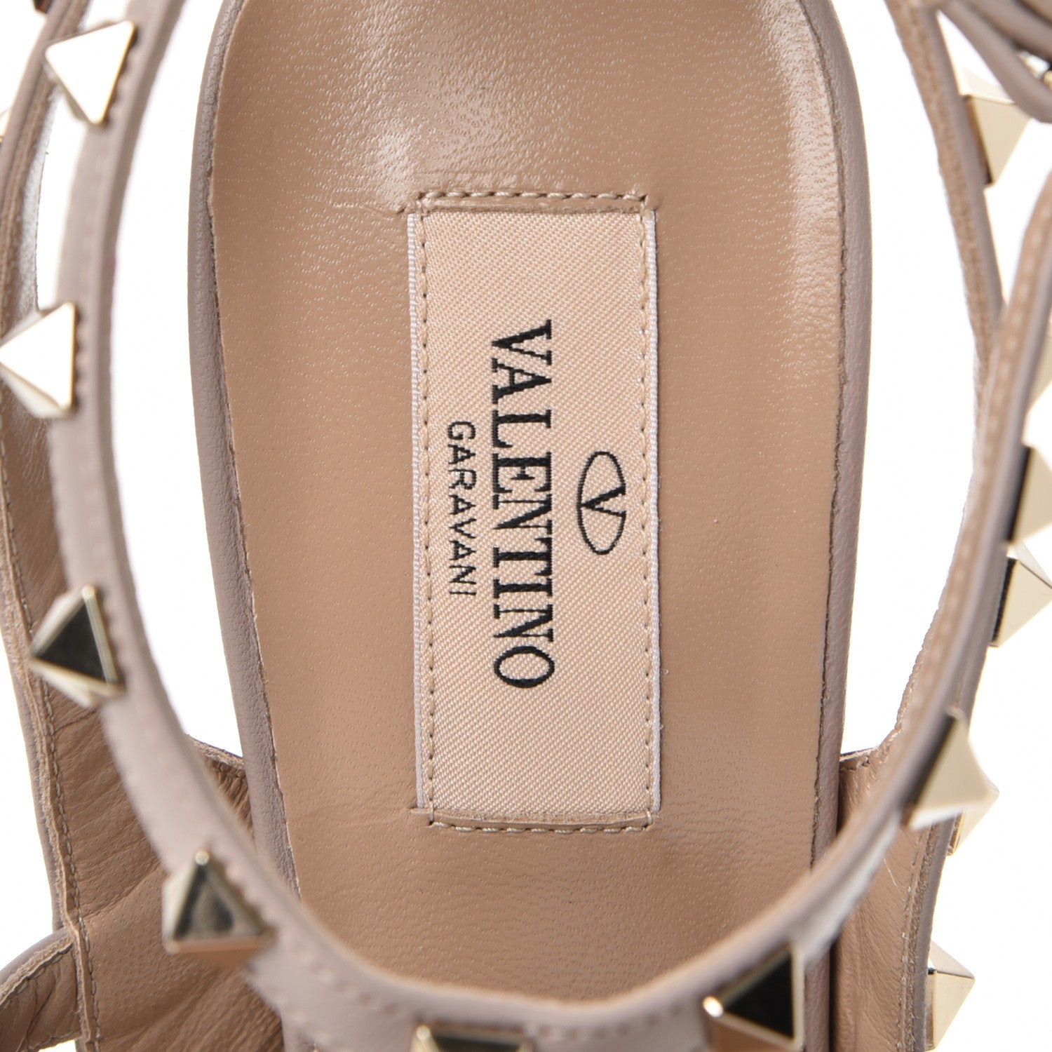 Valentino Garavani Calfskin Nappa Rockstud Ankle Strap 100mm Pumps 40 Rubino Poudre 7 of 9