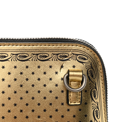 Gucci X SEGA Calfskin GUCCY Stars Mini Dome Shoulder Bag Gold 11 of 12