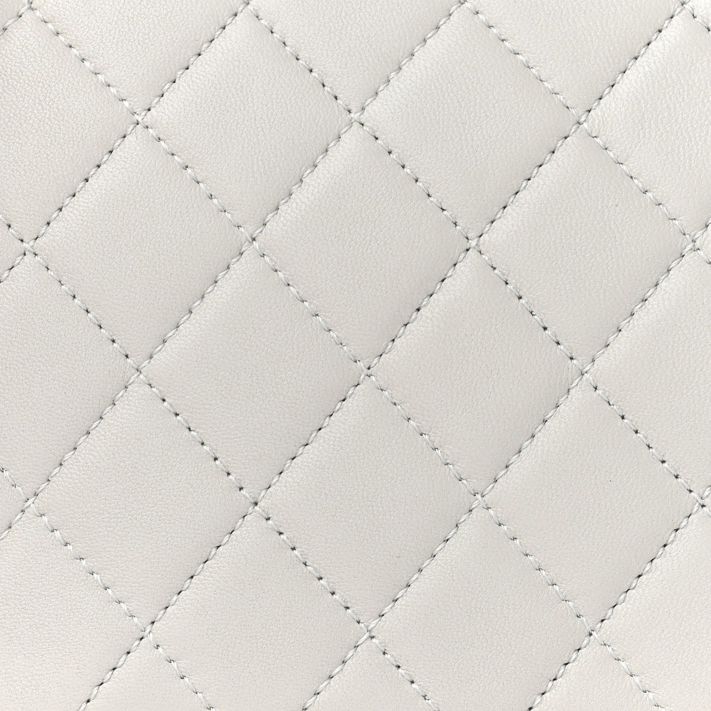 Lambskin Shearling CC Muff Flap Bag White