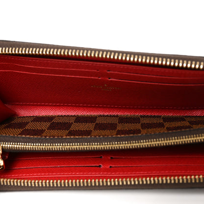 Louis Vuitton Damier Ebene Clemence Wallet Cherry 7 of 8