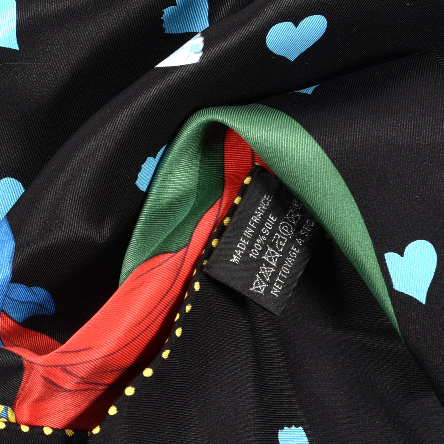 Silk Tea Time Scarf 70 Black