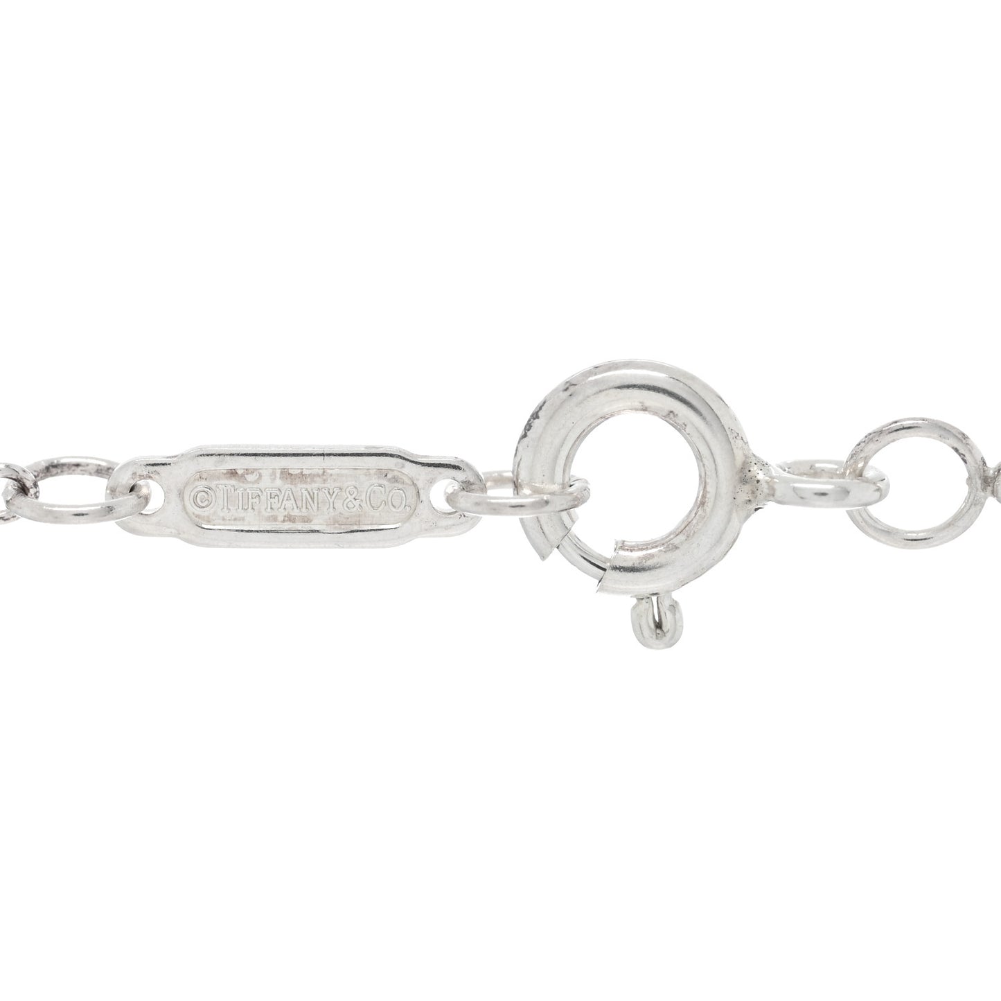 Sterling Silver Key Pendant Bead Chain Necklace