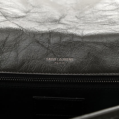 Saint Laurent Crinkled Calfskin Matelasse Monogram Medium Niki Chain Pebble 6 of 8