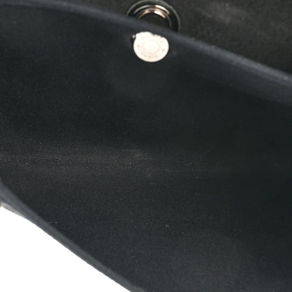 Hermes Toile Vache Calfskin Herbag Clutch Ficelle Black 6 of 18