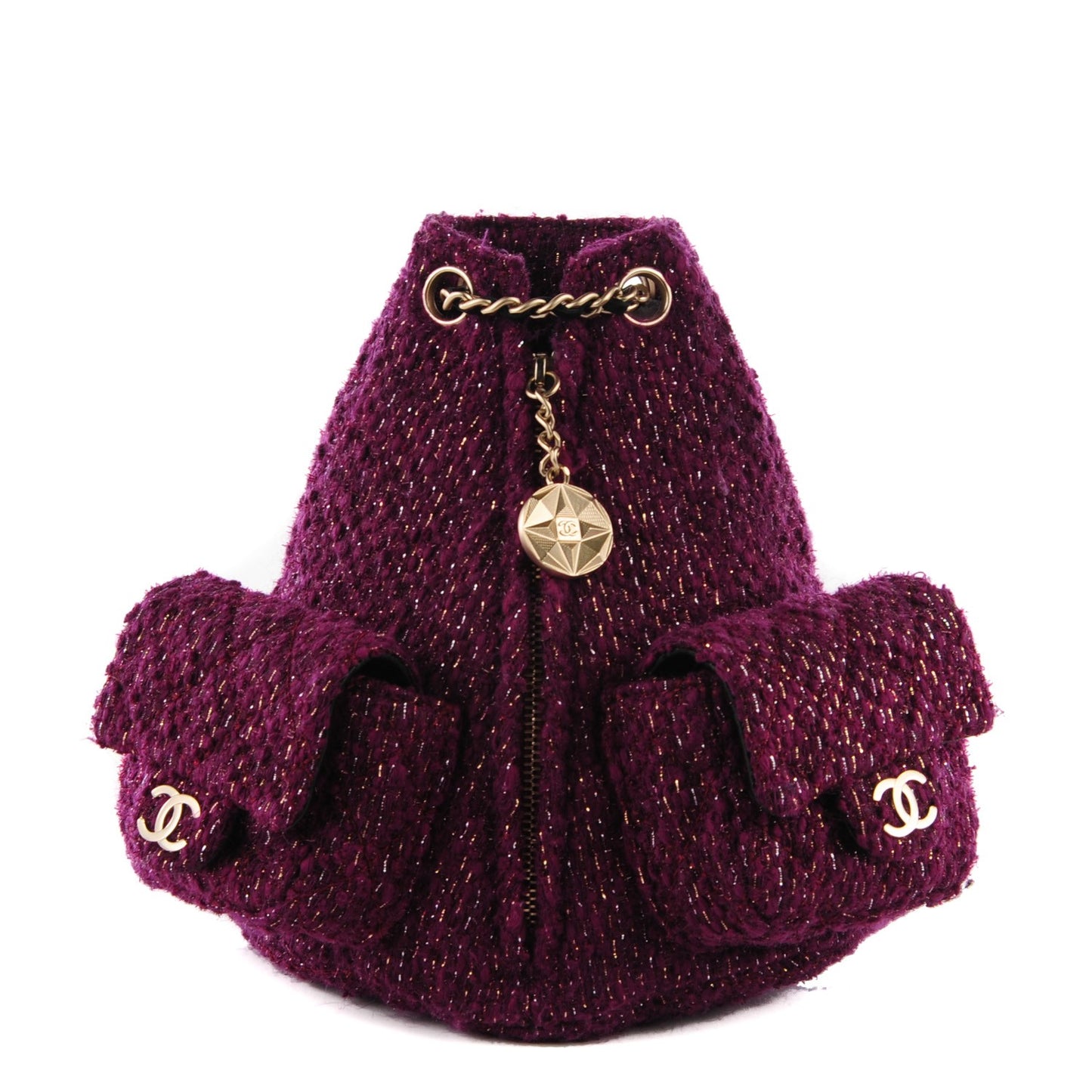 Tweed Mini Backpack is Back Plum