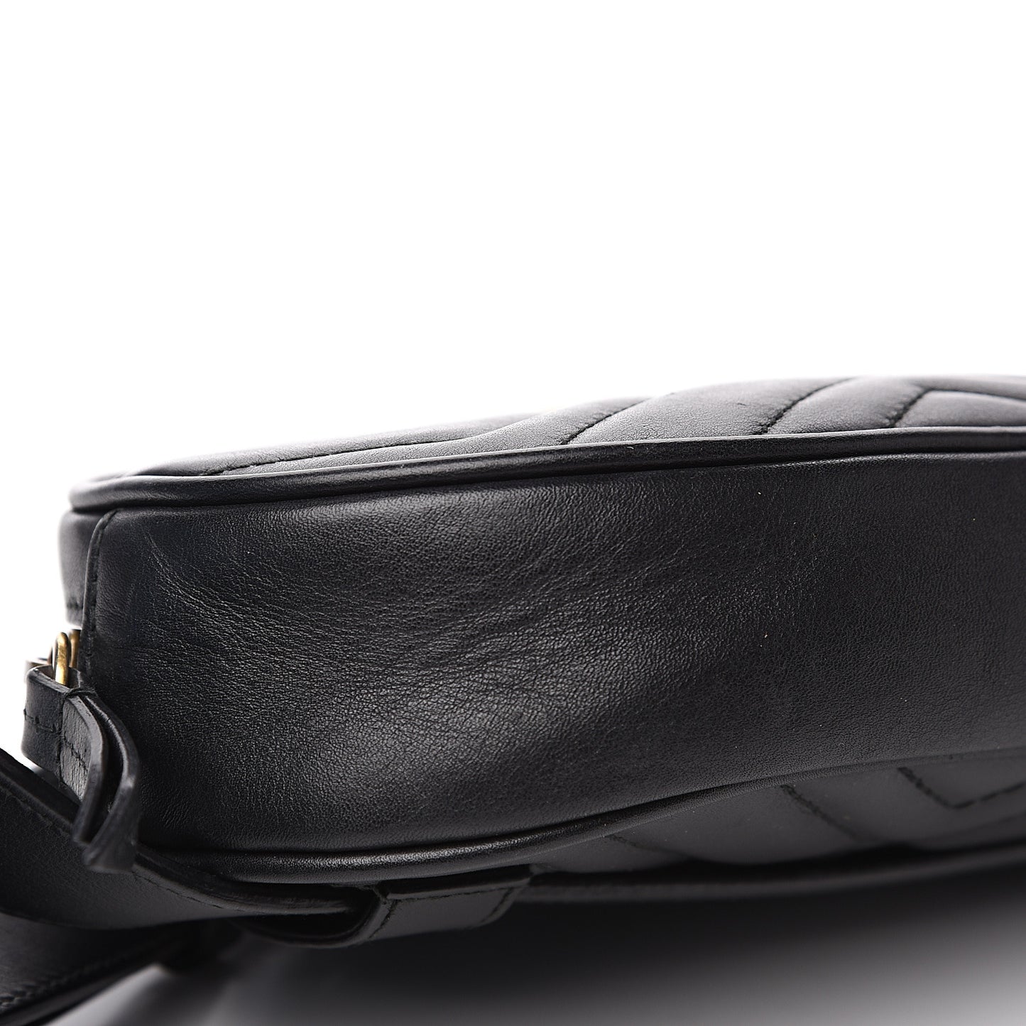 Calfskin Matelasse GG Marmont Belt Bag 85 34 Black