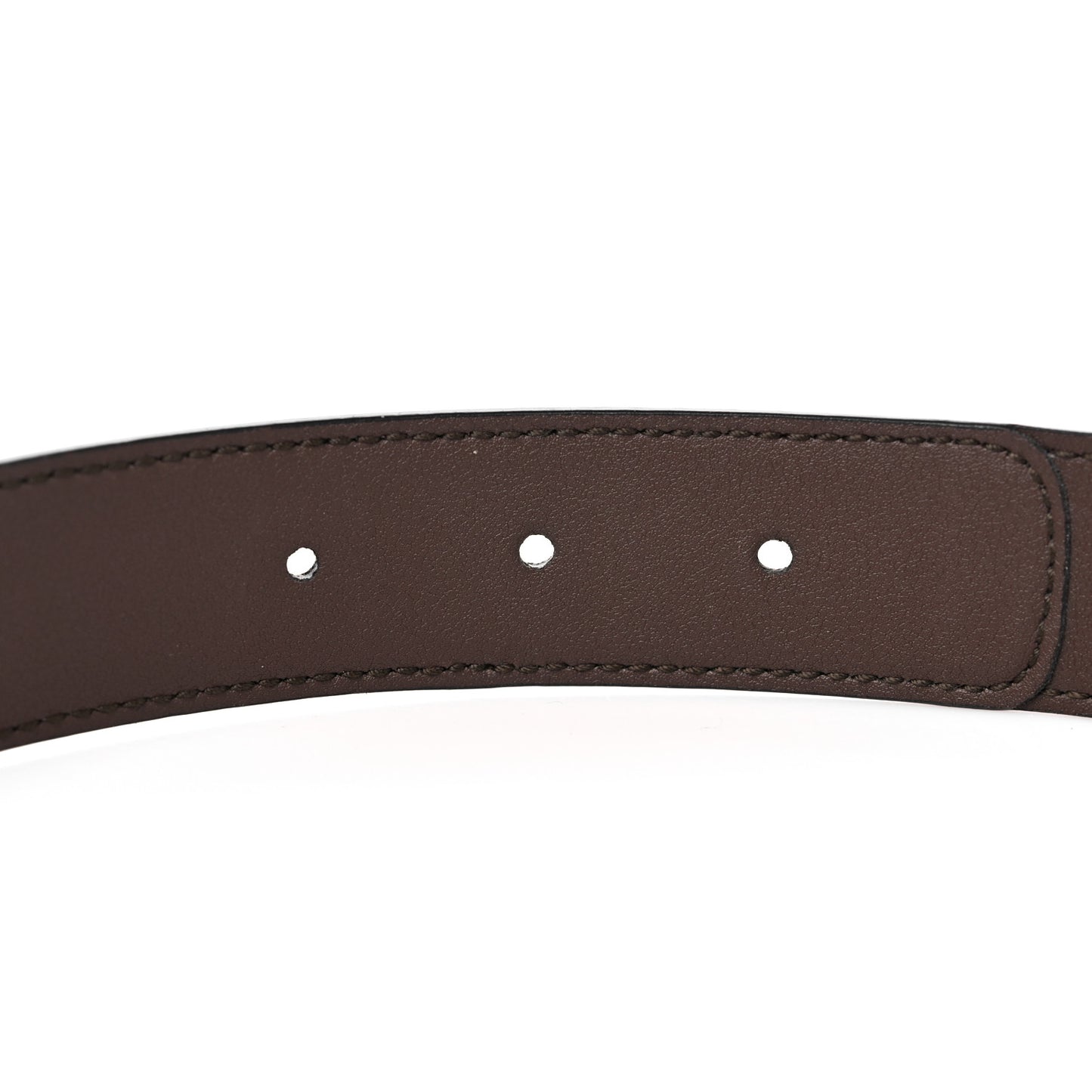 GG Supreme Monogram Matte Plutone Calfskin Double G 30mm Belt 75 30 Beige Ebony New Acero