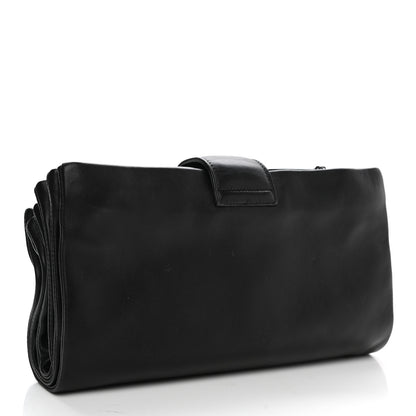 Chanel Lambskin Accordion Globe Clutch Black 2 of 10