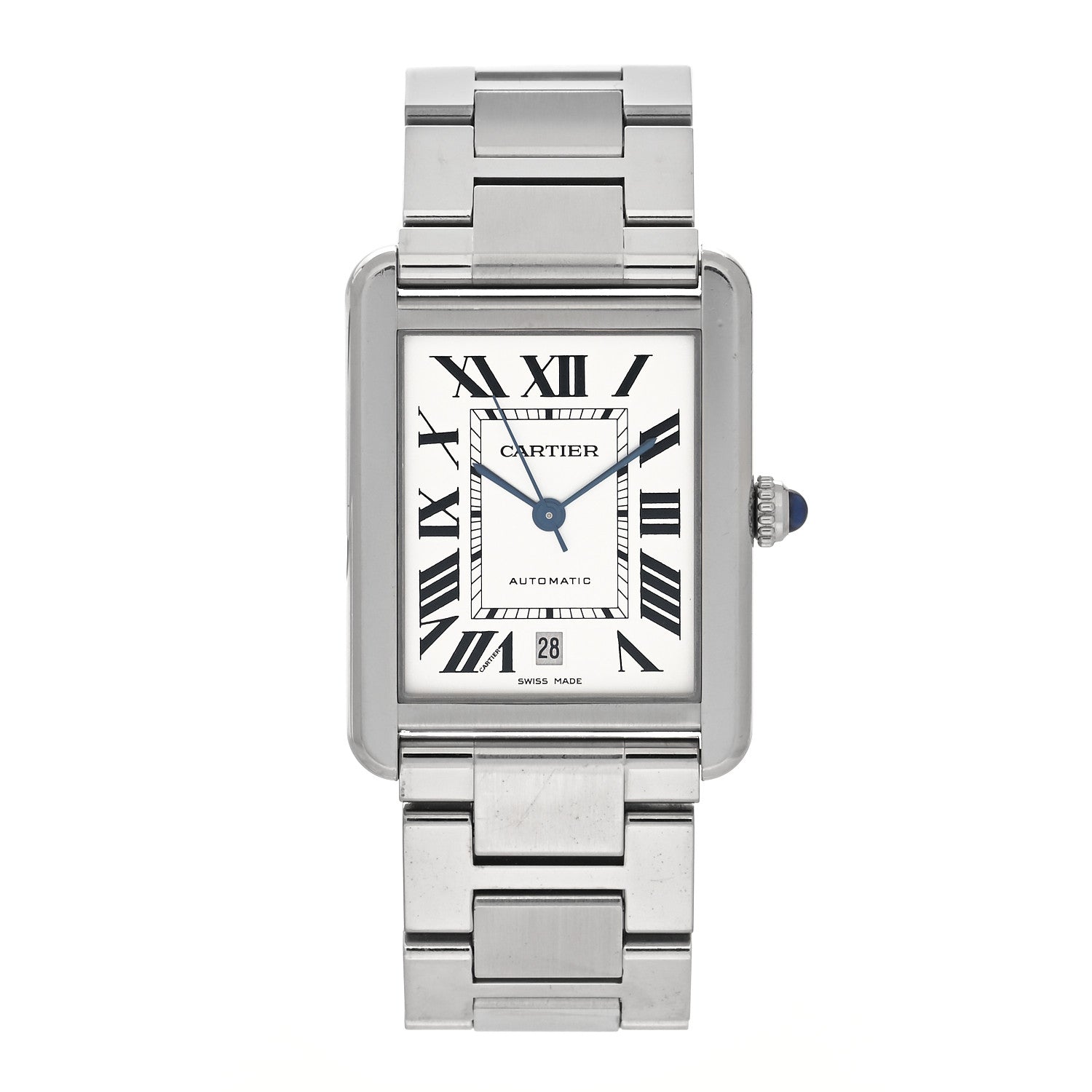 Cartier Stainless Steel 31mm Tank Solo Automatic Watch 1 of 5