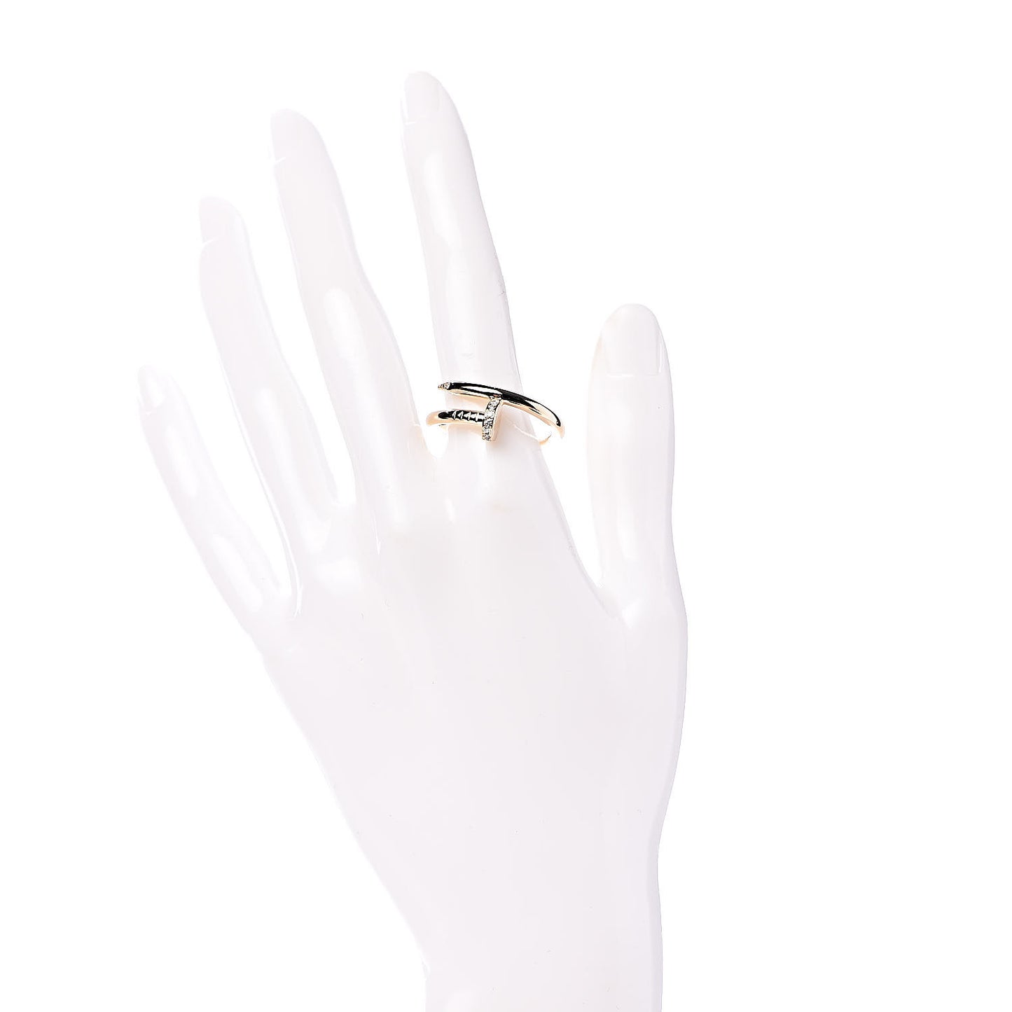 18K Yellow Gold Diamond Juste Un Clou Ring 62 10