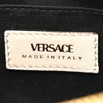 Versace Calfskin Quilted Small Tribute Icon Pouch Beige 6 of 9