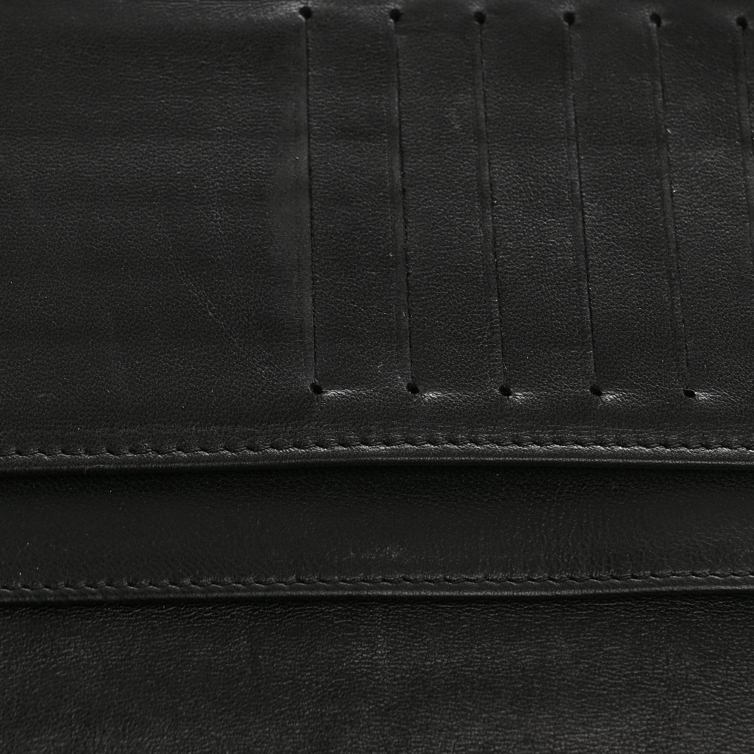 Chanel Lambskin Camellia Embossed Zip Around Organizer Wallet