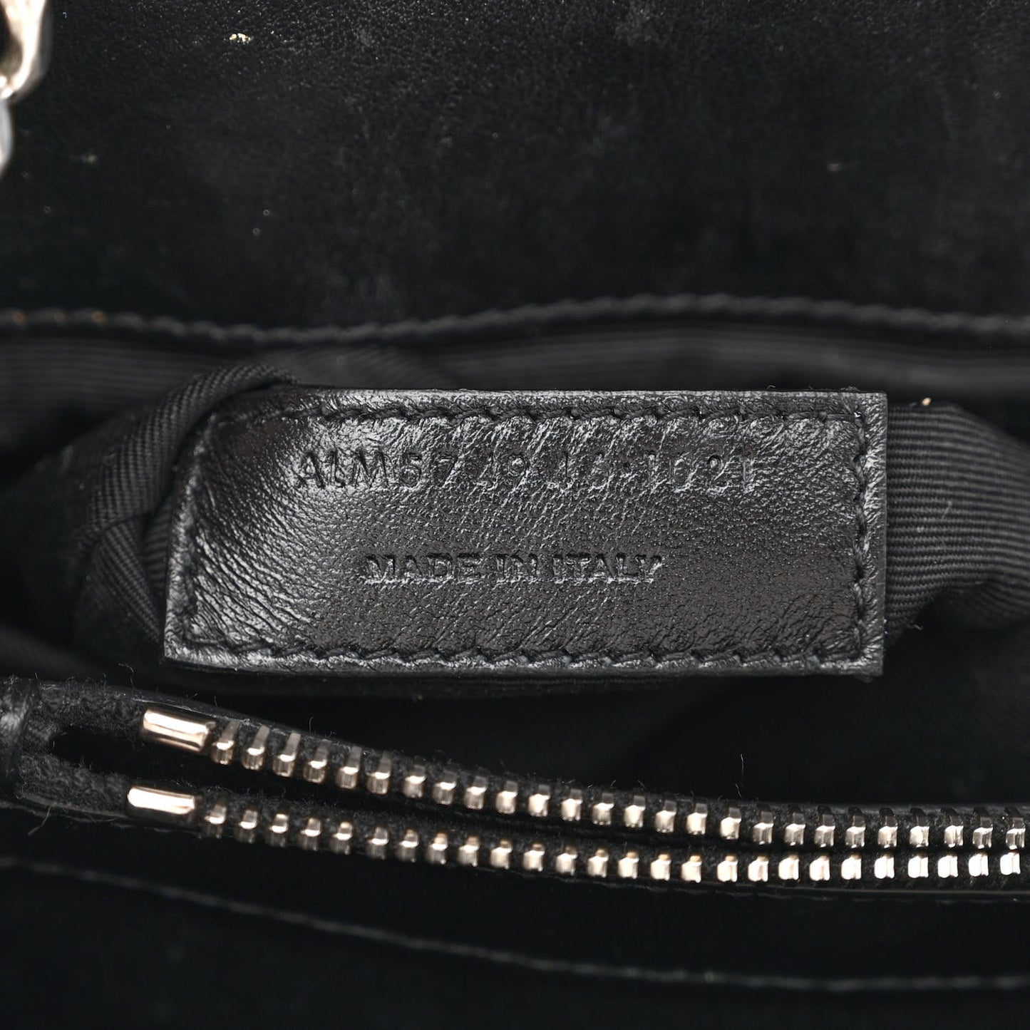 Calfskin Y Quilted Monogram Medium Loulou Chain Satchel Black