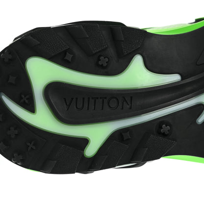Louis Vuitton Mesh Suede Mens LV Runner Tatic Sneaker 7 Green 6 of 9