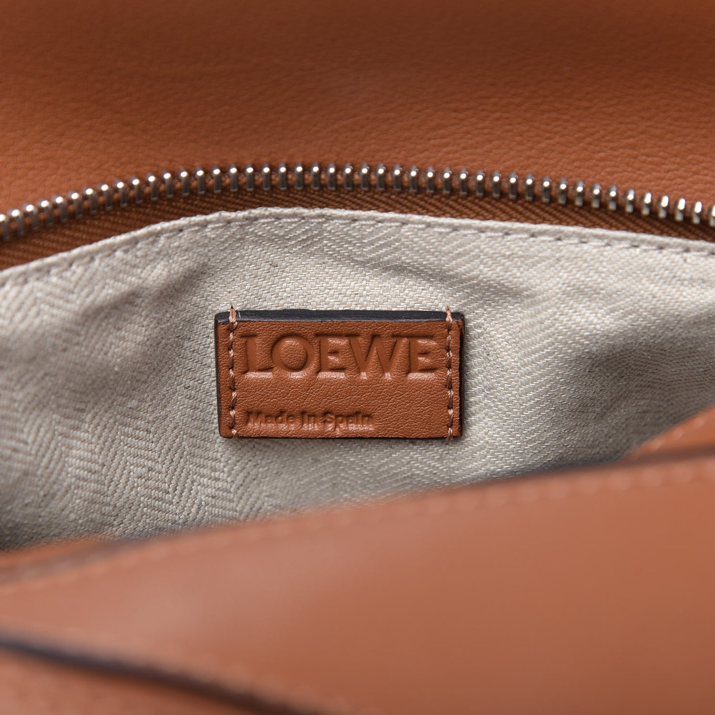 Calfskin Small Puzzle Bag Tan
