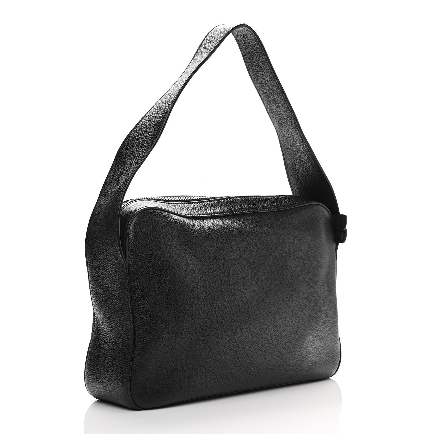 Prada Vitello Daino Shoulder Bag Black 2 of 13