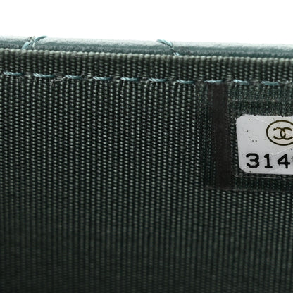 Chanel Lambskin Quilted Top Handle Flap Coin Purse With Chain Green 8 of 13