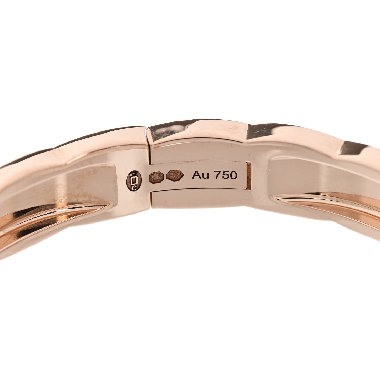18K Beige Gold Diamond .56ctw Coco Crush Bracelet S