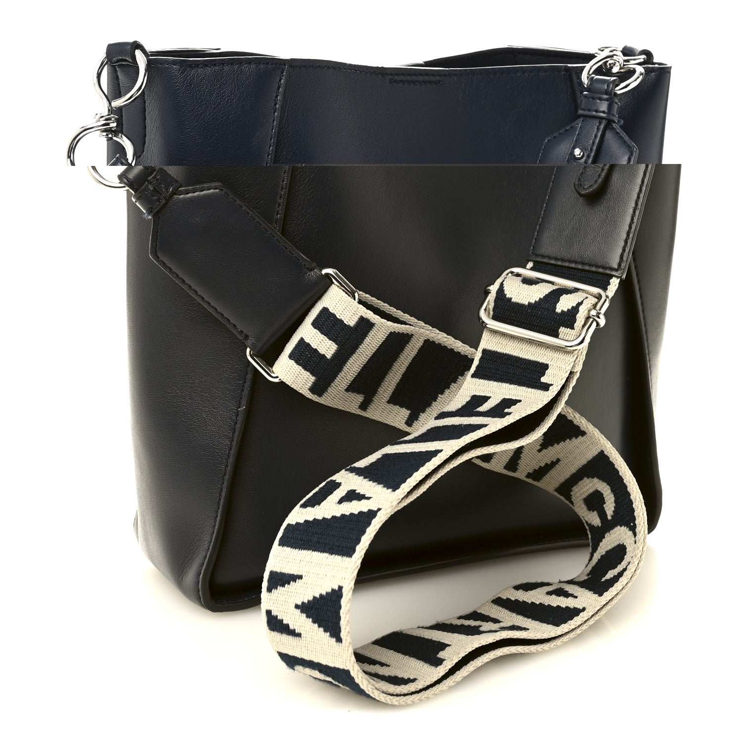 Stella McCartney Eco Alter Nappa Perforated Logo Mini Crossbody