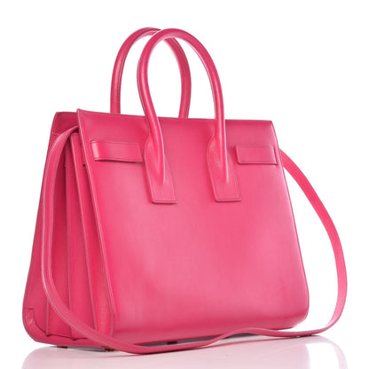 Saint Laurent Calfskin Small Sac De Jour Bubblegum 4 of 14