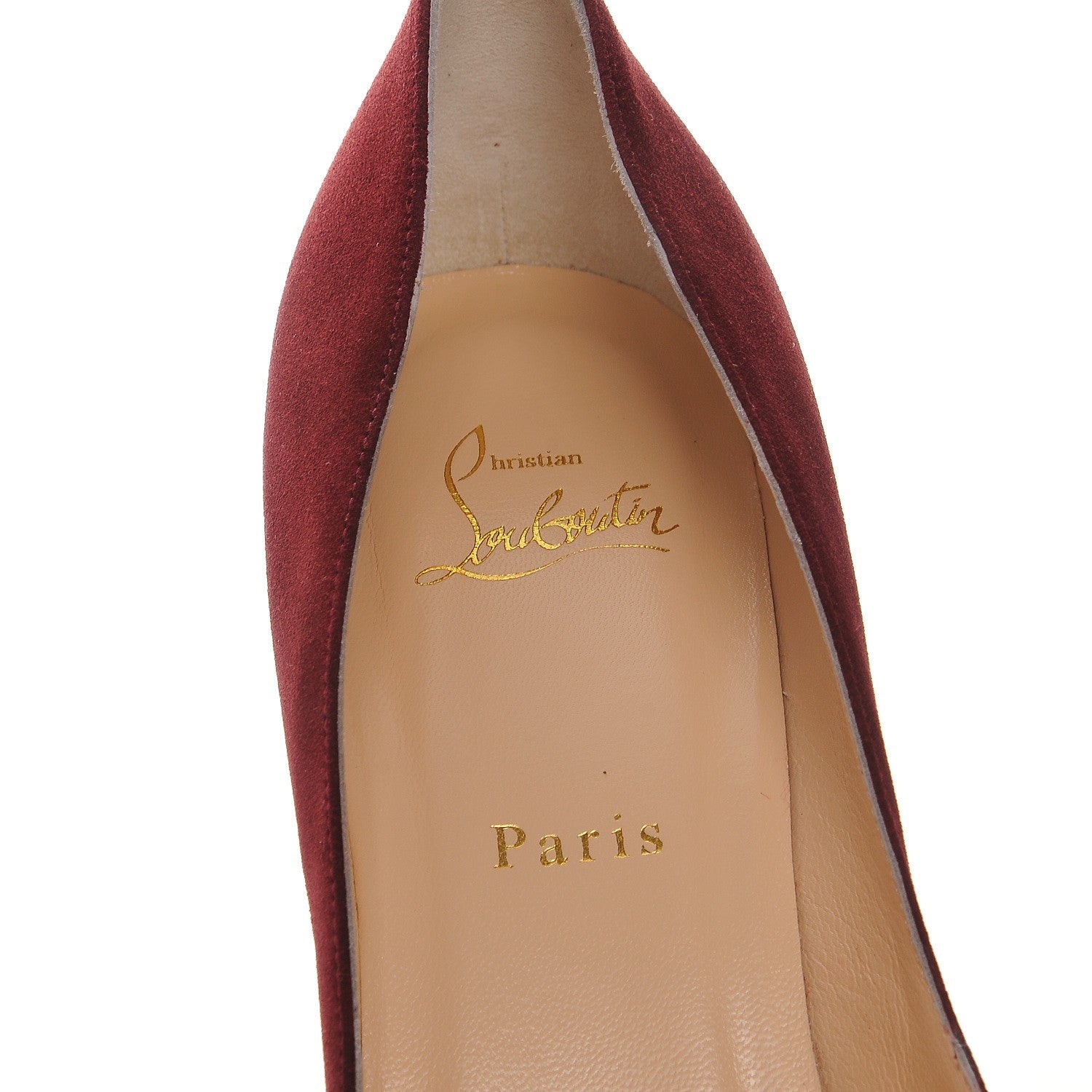 Christian Louboutin Suede Apostrophy 85 Pumps 39.5 Orthodoxe 7 of 9