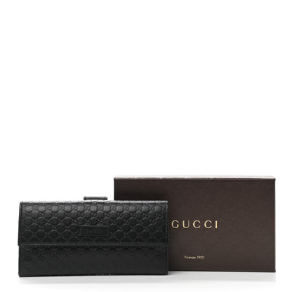 Gucci Microguccissima Continental Flap Wallet Black 9 of 9