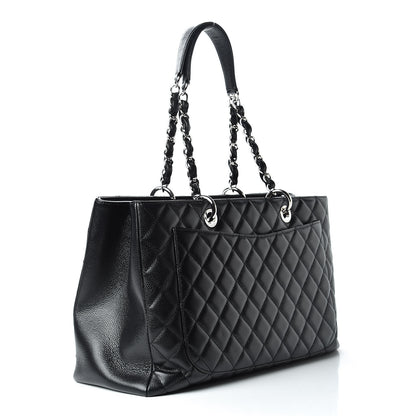 Chanel Caviar Quilted XL Grand Shopping Tote GST Black 3 of 15