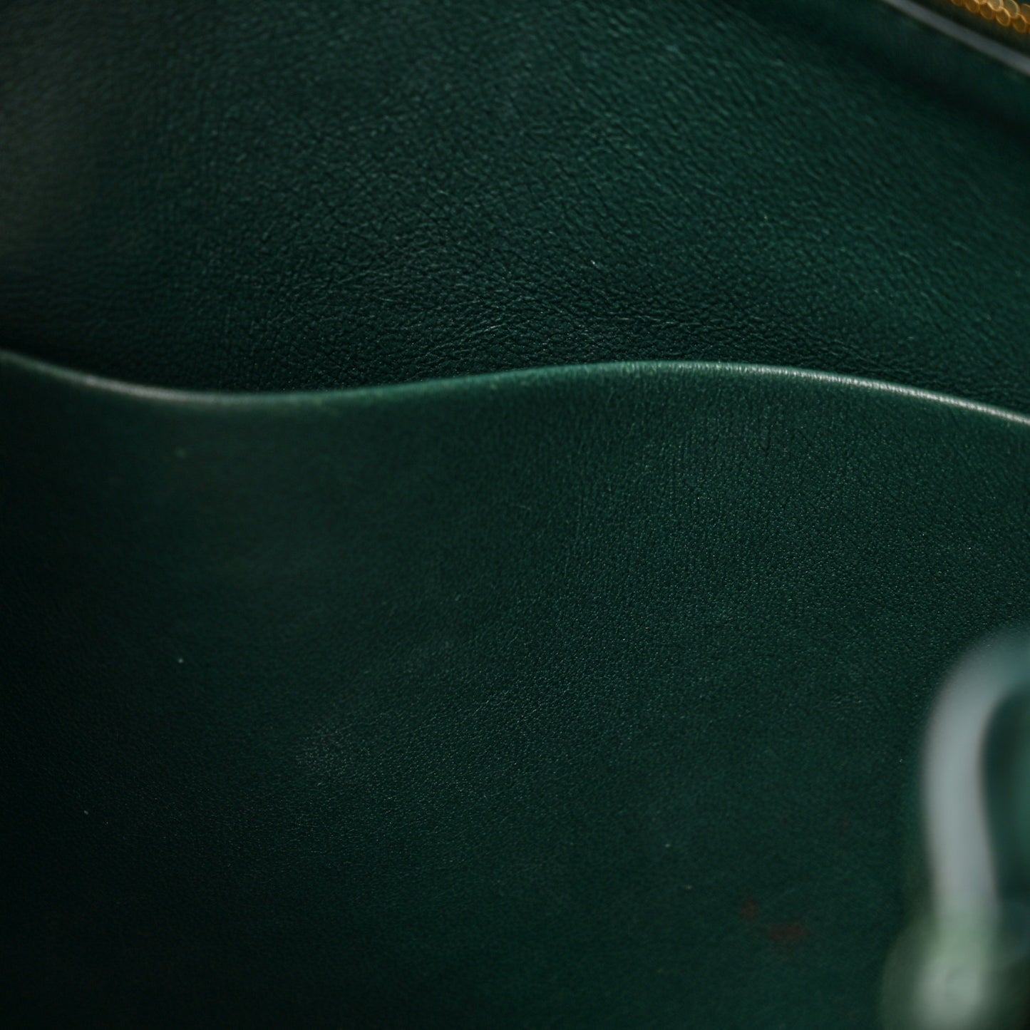 Nappa Intrecciato Medium Andiamo Shoulder Bag Emerald Green