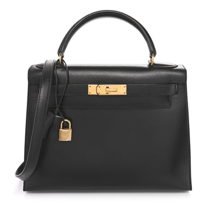 Hermes Box Kelly Sellier 28 Black 1 of 10