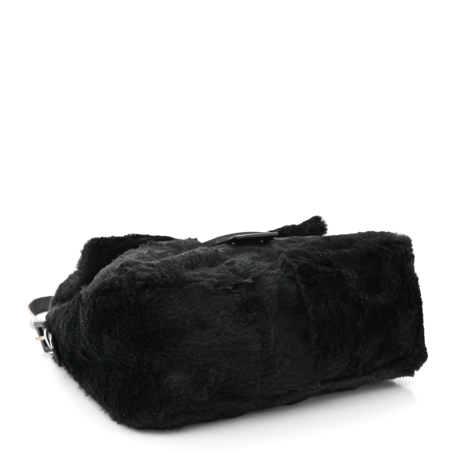 Fendi Rabbit Fur Mama Baguette Black 4 of 9