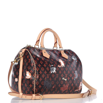 Louis Vuitton Catogram Speedy Bandouliere 30 Marron 4 of 8