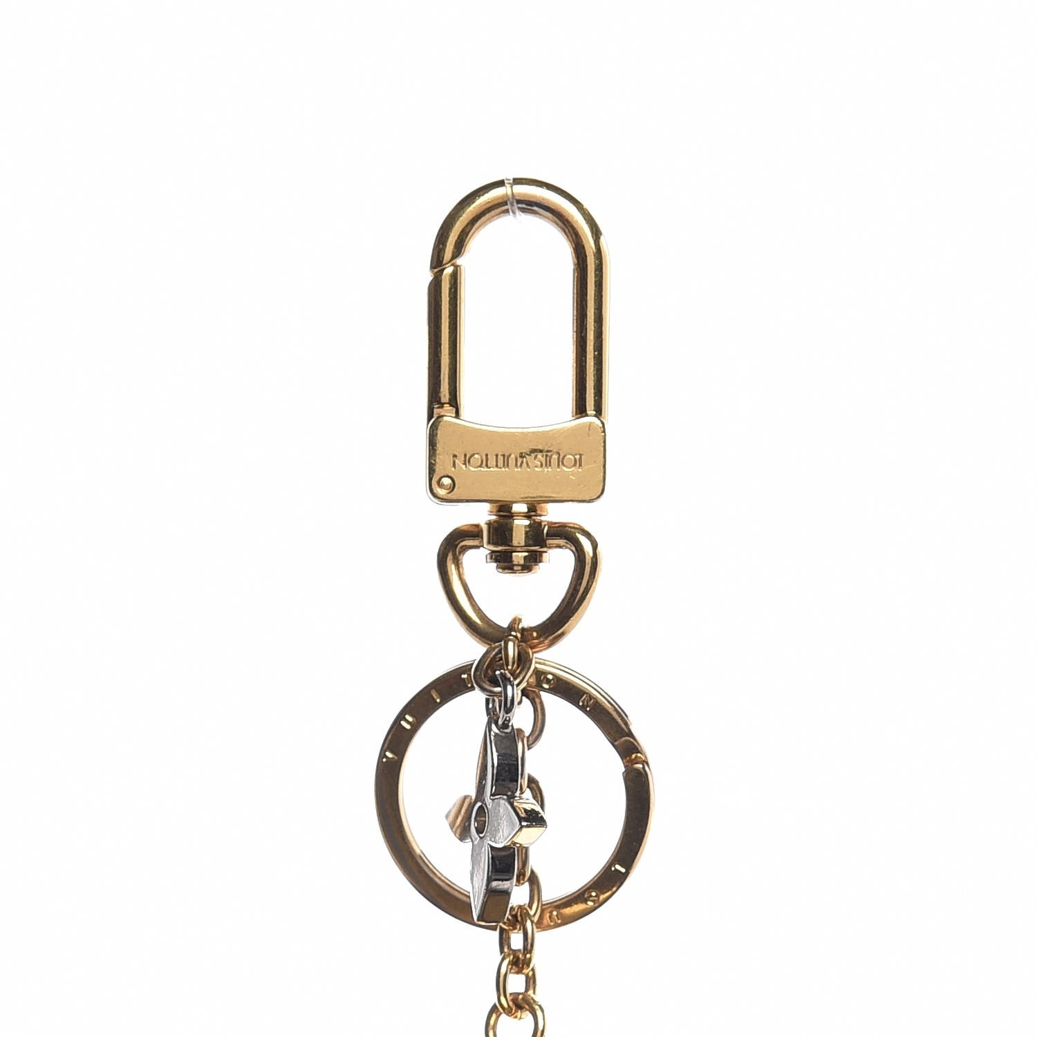 Louis Vuitton Mink Fur Bubble V Bag Charm Key Holder Black 3 of 3