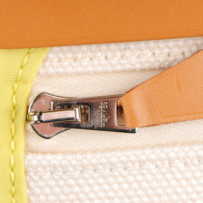 Hermes Toile Vache Hunter Herbag Zip PM White Soufre 6 of 13
