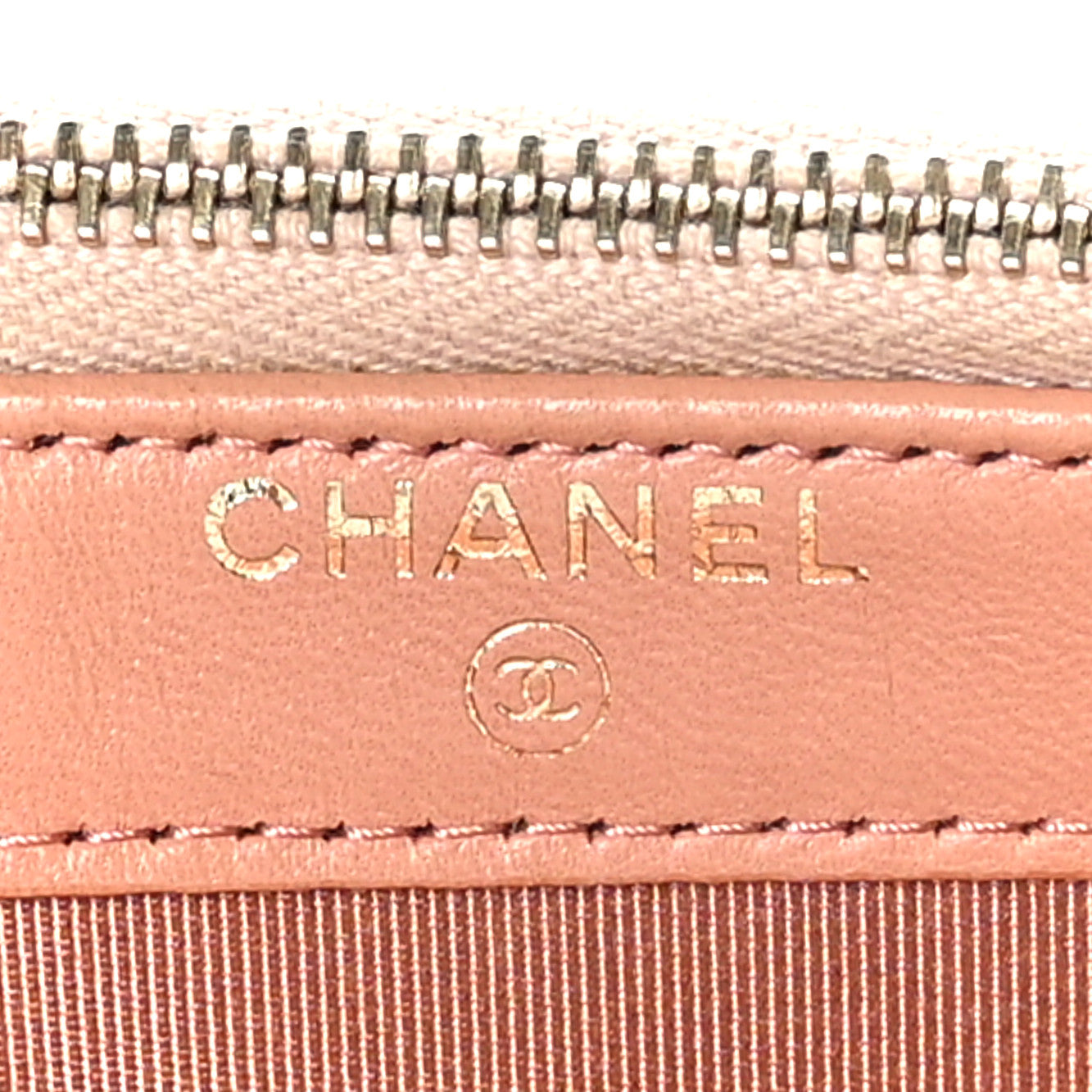 Chanel Lambskin Quilted Small Clutch With Chain Pink 8 of 12